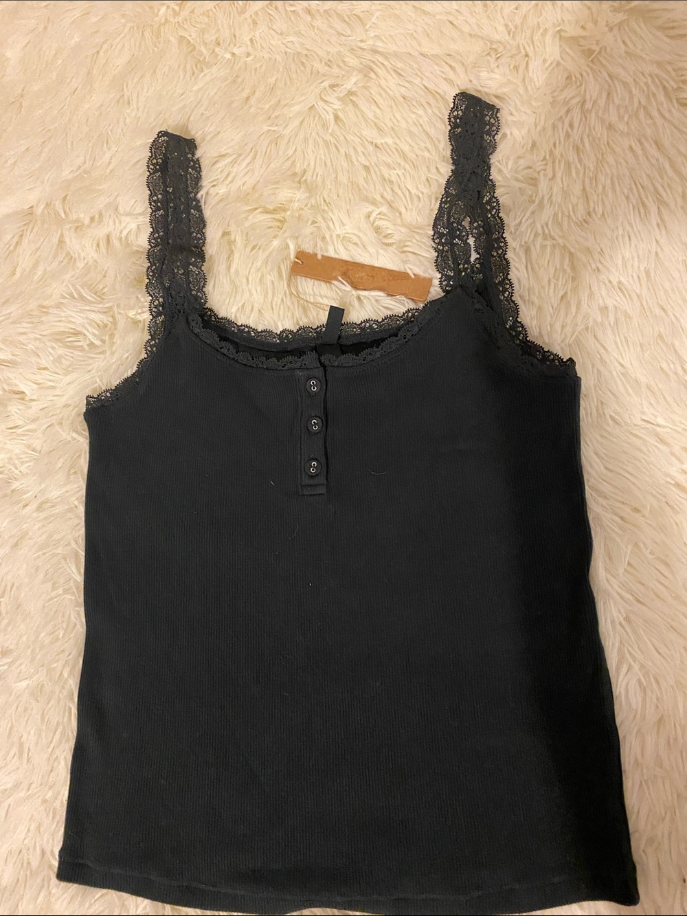 SKIMS ( black) Cotton Rib Cotton Tank